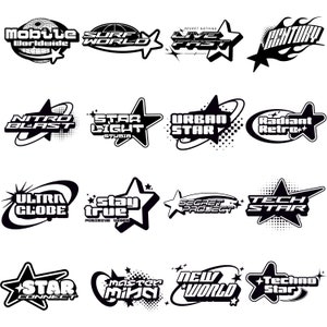 140 Y2k Logo Designs, Premium Y2k Logo Bundle, 2000s Aesthetic Streetwear Designs, Streetwear Y2k Logo Designs, Y2k Logo PNG Design Bundle
