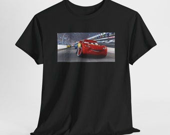 Dom, Goofy, Kleding, Grappig, Cool, Meme, Mode, Uniek, Handgemaakt, Populair, Aangepast, Geschenk, Unisex Heavy Cotton, T-shirt, Lightning McQueen