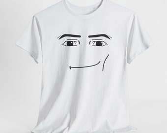 Dom, Goofy, Kleding, Grappig, Cool, Meme, Mode, Uniek, Handgemaakt, Populair, Aangepast, Geschenk, Unisex Heavy Cotton, T-shirt, Roblox Man Face