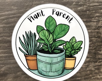 Plant Parent Sticker - Plantlover - oval Sticker - Plants