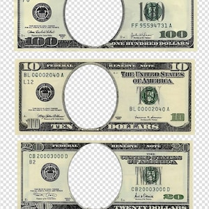 6 modelli di banconote da un dollaro modificabili per uso gratuito Facile e semplice, modello png trasparente di alta qualità