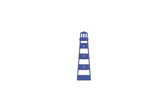 Lighthouse Nautical Machine Embroidery File design 4x4 inch hoop - instant download