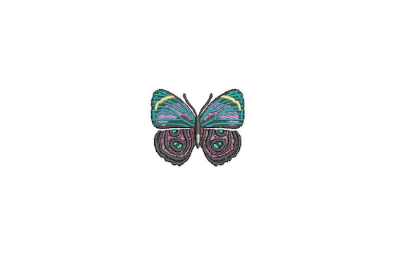 Butterfly 2 Machine Embroidery File design 4x4 inch hoop - Mini 6cm