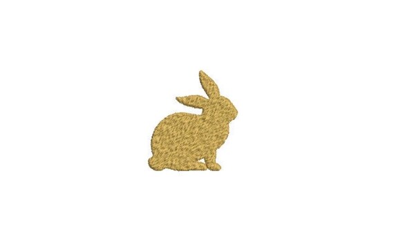 Mini Bunny Machine Embroidery File design- 5cm tall - 4x4 inch hoop - Rabbit Embroidery - Easter Design