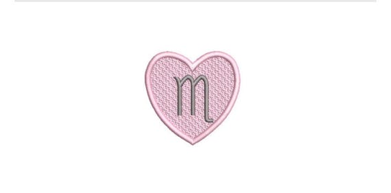 Scorpio Heart Patch Zodiac Embroidery Design - Machine Embroidery File designs - 4x4 inch hoop - instant download - Star Signs Embroidery