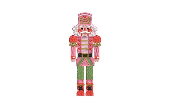 Nutcracker Soldier Christmas Xmas - Machine Embroidery File design - 5x7 inch hoop- 12 cm tall - instant download