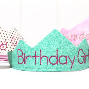 ITH In The Hoop Birthday Girl Crown Tiara Machine Embroidery File design 7x12 hoop