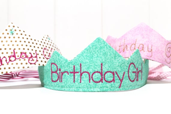 ITH In The Hoop Birthday Girl Crown Tiara Machine Embroidery File design 7x12 hoop