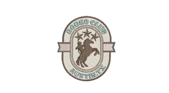 Rodeo Austin TX Texas Machine Embroidery File design - 4x4 inch hoop - Western Embroidery Design Download
