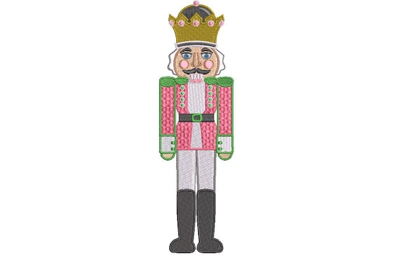 Nutcracker Christmas Embroidery - Xmas Machine Embroidery File design - 5x7 hoop  - instant download