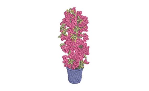 Bougainvillea  - Machine Embroidery File design - 4 x 4 inch hoop - Instant Download