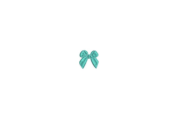 Mini Bow Machine Embroidery File design - 4 x 4 inch hoop - Mini bow 6