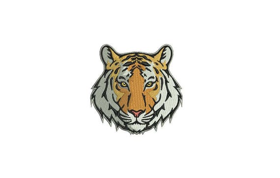 Tiger Embroidery Design - Tiger Face Urban Mordern Machine Embroidery File design - 4x4 inch hoop - instant download