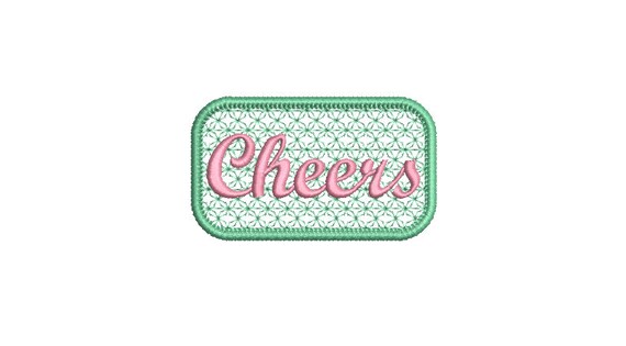 Cheers  - Western Machine Embroidery File design - 4x4 inch hoop - Cowgirl Design - Patch Embroidery Design