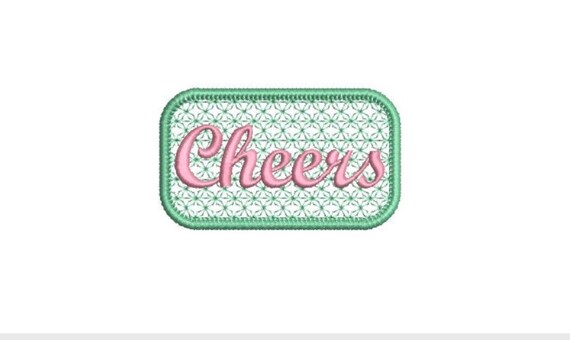 Cheers  - Western Machine Embroidery File design - 4x4 inch hoop - Cowgirl Design - Patch Embroidery Design