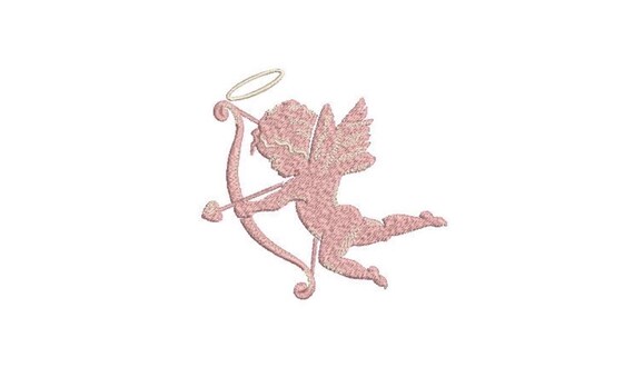 Cupid Machine Embroidery File design - 4x4 inch - valentines embroidery design - Love embroidery
