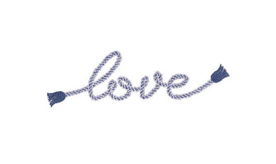 love rope tassels embroidery design - Machine Embroidery File design - 5x7 hoop - Instant download - tassel embroidery