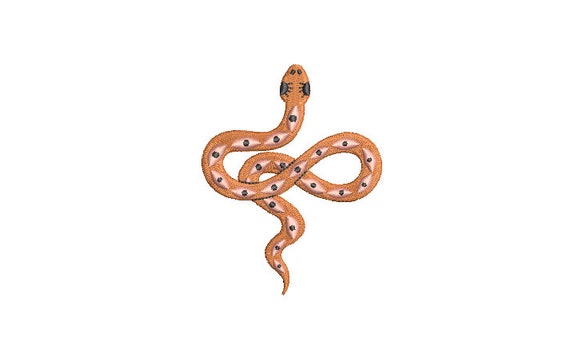 Boho Snake Machine Embroidery File design - 4 x 4 inch hoop - instant download - Mystical Snake Design