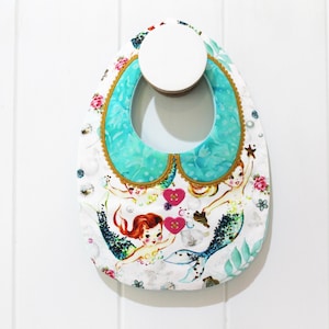 ITH In The Hoop Baby Fancy Kraag Slabbetje Machine Borduurwerk File ontwerp 8x12