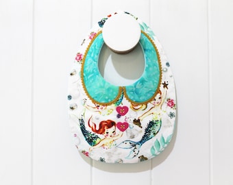 ITH In The Hoop Baby Fancy Collar Bib Machine Embroidery File design 8x12