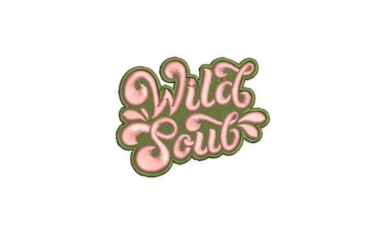 Wild Soul used with 3D Puffy Foam - Machine Embroidery File design 4x4 inch hoop - Puff Embroidery