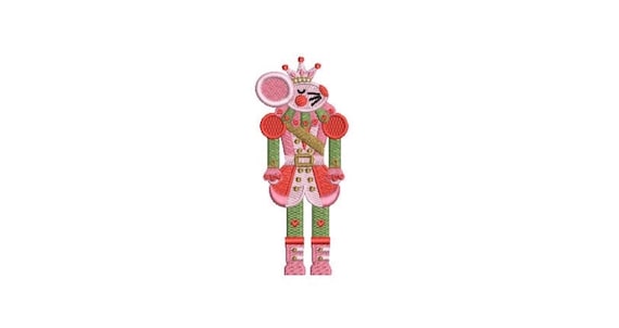 Nutcracker Mouse King Christmas Xmas - Machine Embroidery File design - 5x7 inch hoop- 12 cm tall - instant download