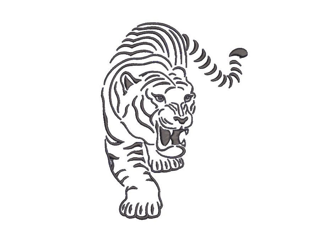 Tiger Colouring Page 4