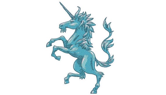 Unicorn Embroidery Design  - Mystical Machine Embroidery File design - 5x7 inch or 13x18cm hoop - instant download