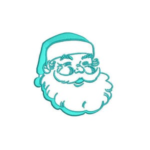 Christmas Xmas Santa Machine Embroidery File design 4x4 inch hoop - instant download