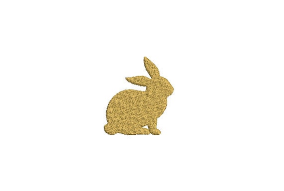 Mini Bunny Machine Embroidery File design- 5cm tall - 4x4 inch hoop - Rabbit Embroidery - Easter Design