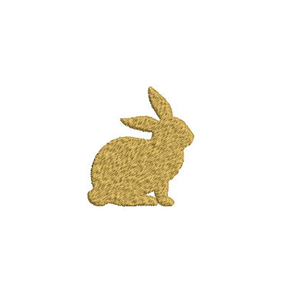 Mini Bunny Machine Embroidery File design- 5cm tall - 4x4 inch hoop - Rabbit Embroidery - Easter Design