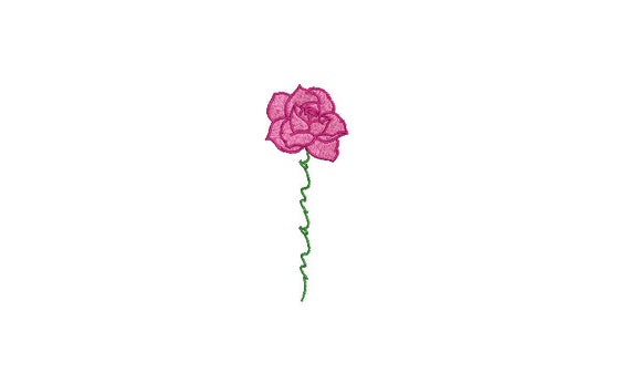 Rose Embroidery - File design - 4 x 4 inch hoop - Machine embroidery - Mama Rose Design - Mothers Day Embroidery