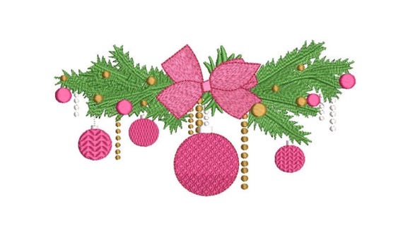 Xmas Display Embroidery - Machine Embroidery File - design 5x7 inch hoop - Christmas Embroidery Design