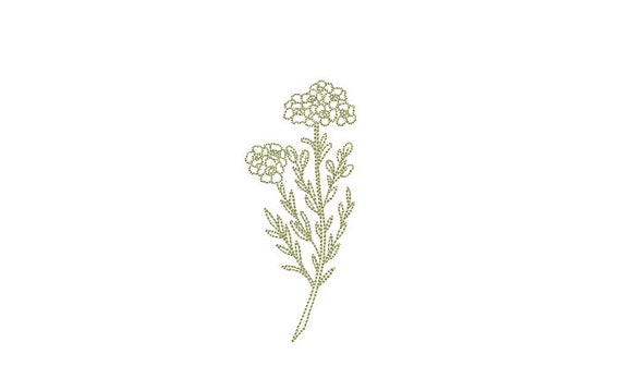 Waxflower Machine Embroidery File design - 4 x 4 inch hoop - in the hoop - instant download - Wax Flower Embroidery File