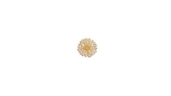 Mini Daisy Machine Embroidery File design - 4 x 4 inch hoop  - instant download - 3cm