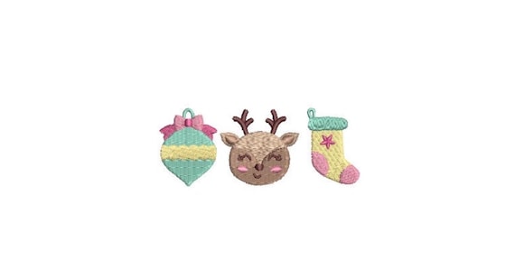 Baby Christmas Embroidery - Machine Embroidery File design 4x4 inch hoop - instant download