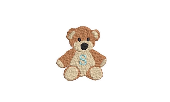 Teddy Bear Machine Embroidery File design 3x3 inch hoop Instant download - Teddy Bear Design