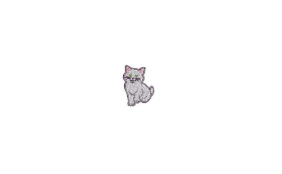 Mini Kitten Machine Embroidery File design - 4 x 4 inch hoop  - instant download - 3cm