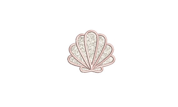 Chenille Shell used with 3D Puffy Foam - Machine Embroidery File design 3x3 inch hoop - 2.5 inch size design