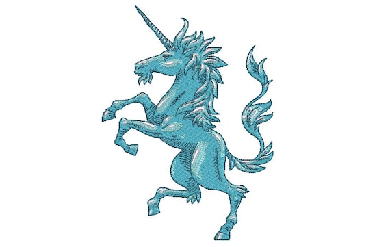 Unicorn Embroidery Design  - Mystical Machine Embroidery File design - 5x7 inch or 13x18cm hoop - instant download