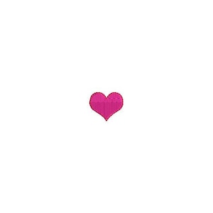 Mini Heart 1 inch or 2.5 cm Machine Embroidery File design 4 x 4 inch hoop - instant download