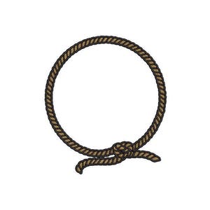 Machine Embroidery Rope Frame Rope Nautical Machine Embroidery File Design 4x4 Inch Hoop - Monogram ...