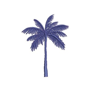 Palm Tree Machine Embroidery File design - 4 x 4 pulgadas hoop - Palm Silhouette