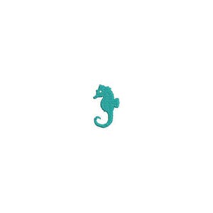 Seahorse Mini Machine Embroidery File design - 4 x 4 inch hoop - Sea Horse Silhouette Instant Download
