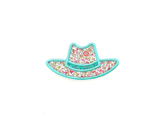 Cowboy Hat Applique Machine Embroidery Design - Cowgirl Hat  - 4 x 4 inch hoop - instant download
