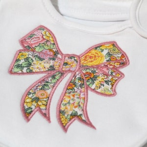 Bow Applique Machine Embroidery File design 5x7 hoop