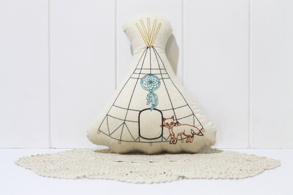 ITH In The Hoop Boho TeePee Mini Cushion Toy Machine Embroidery File design Easter