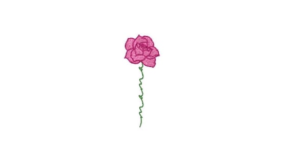 Rose Embroidery - File design - 4 x 4 inch hoop - Machine embroidery - Mama Rose Design - Mothers Day Embroidery