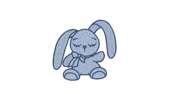 Floppy Ears Bunny Rabbit  - Machine Embroidery File design 4 x 4 inch hoop - Baby Embroidery Design