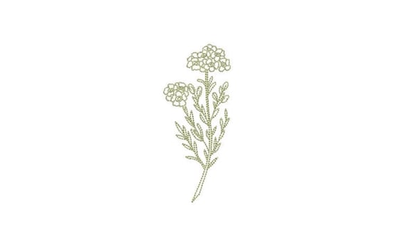 Waxflower Machine Embroidery File design - 4 x 4 inch hoop - in the hoop - instant download - Wax Flower Embroidery File